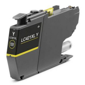 Tinteiro Brother Compatível LC421 XL Amarelo