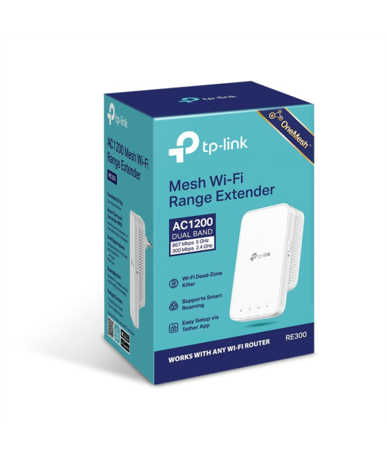 TP-Link AC1200 Mesh Wi-Fi Range Extender RE300