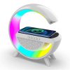 Coluna Bluetooth c/ Lâmpada de Mesa e Carregador sem Fios Wireless - Branco