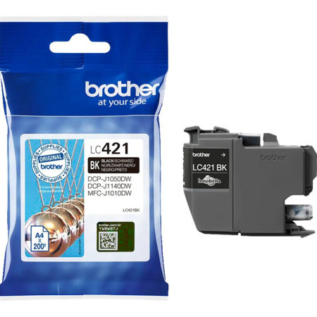 Tinteiro Brother Original LC421 Preto