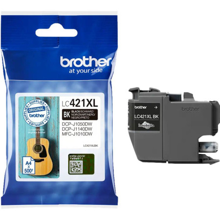 Tinteiro Brother Original LC421 XL Preto