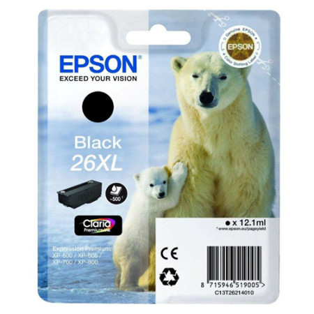 Tinteiro Epson 26 XL Preto Original