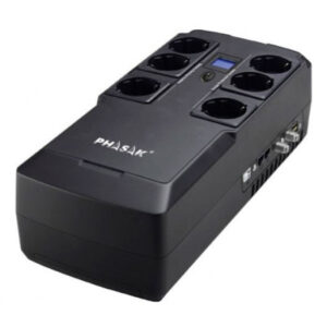 UPS Phasak Kryptos 800 VA USB + RJ + USB Charger