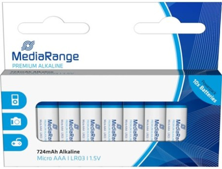Pilhas Mediarange Alcalinas LR3 (AAA) - Pack 10