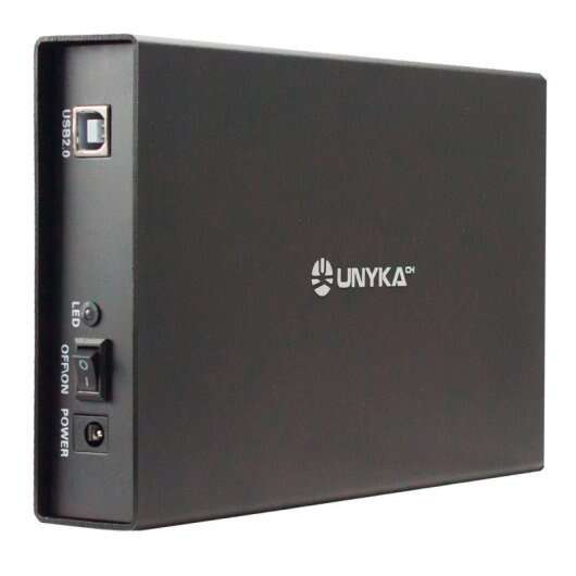 Caixa Externa 3.5" Unykach LOK USB 2.0 Preta