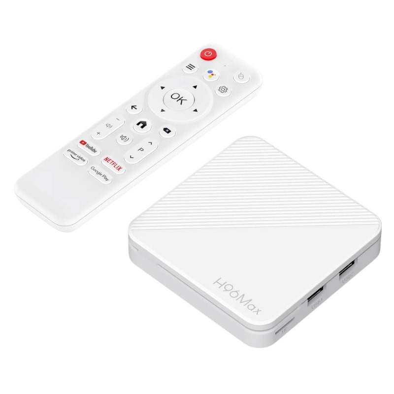 H96 Max H313 4K 2GB/8GB Android 14 Branco - Android TV
