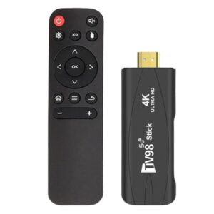 TV98 Stick 4K 2GB/16GB WIFI Dual Android 12 Preto - Android TV 4.00