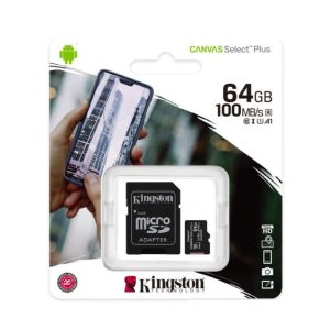 KINGSTON CARTÃO MEMÓRIA MICRO SDXC 64GB + ADAPTADOR