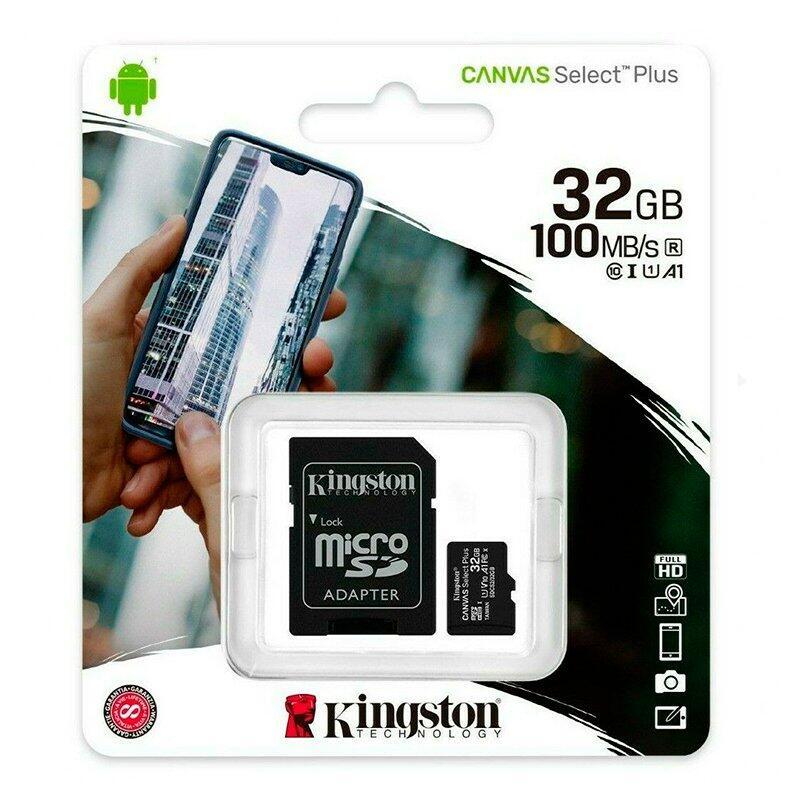 Cartão de memória Micro SD com Adapt. x32 GB Kingston (Classe 10)