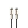 CABO HALFMMAN BUBBLE ZINC USB-C PARA LIGHTNING PD PRETO