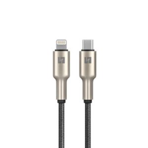 CABO HALFMMAN BUBBLE ZINC USB-C PARA LIGHTNING PD PRETO