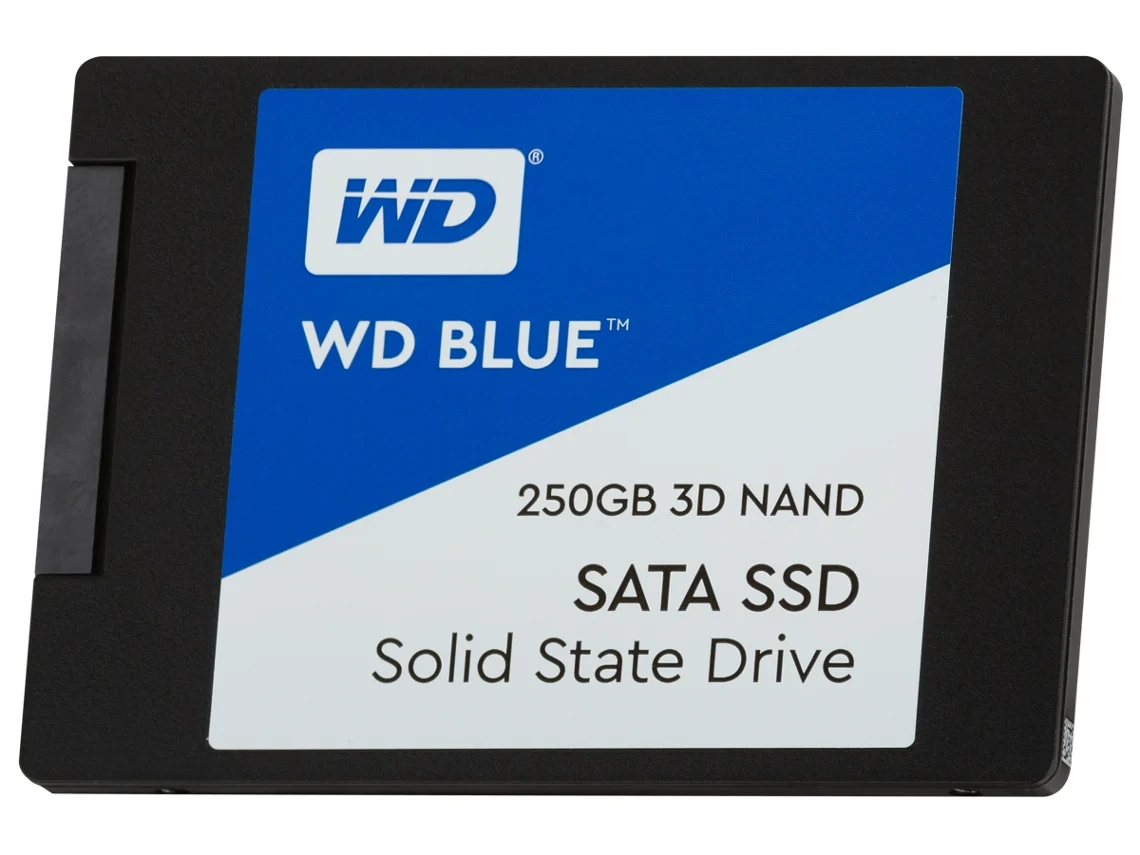 Disco SSD Interno WESTERN DIGITAL Blue Sata 2.5' 250 GB 3D (250 GB - SATA - 560 MB/s)