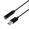 Conversor USB Tipo-C Aisens para Jack 3.5 Fêmea