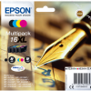 Conjunto 4 Tinteiros Epson 16 XL Original Série Caneta e Palavras Cruzadas (C13T16364012)