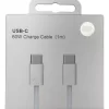 Cabo carregamento 60W USB-C (1 metro)