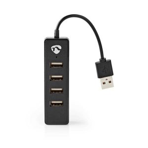 Hub Usb 4 Portas Usb 2.0 Preto
