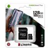 Cartão de memória Micro SD com adaptador Kingston x 128 GB (classe 10)