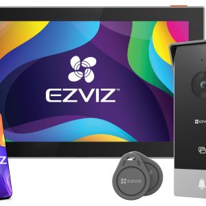 Kit Video-porteiro inteligente WiFi / 2 Fios c/ câmara 2Mpx + leitor RFID + monitor 7'' - Ezviz CS-HP5 (2MP)
