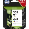 MultiPack 2 Tinteiros HP 303 Preto / Tri-color Originais 3YM92AE