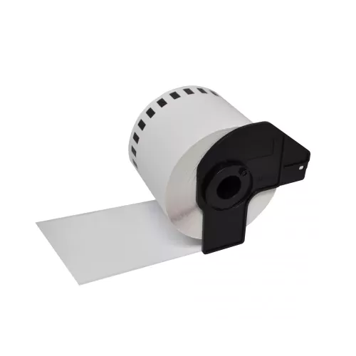 Etiquetas Compativeis Brother DK22205 Branca - 62mm x 30.48 metros Contínua Papel térmico