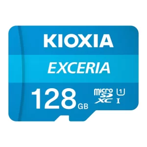 Cartão Memória Kioxia Exceria C10 UHS-I U1 microSDXC 128GB + Adaptador SD