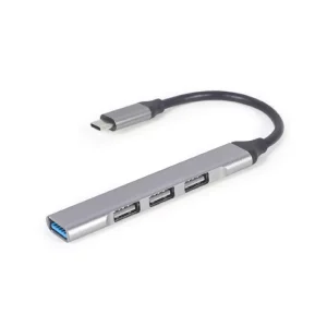 Adaptador Gembird USB-C 4 Portas (USB3 X 1, USB2 X 3)