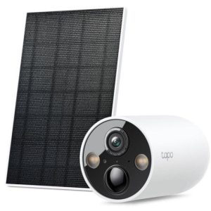 Câmera de vigilância TP-Link Tapo C425 2K Visão Noturna Externa IA Painel Solar Áudio Bidirecional