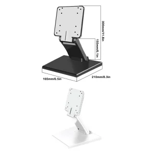 Suporte para monitor de mesa dobrável de 75 mm para PC com ajuste de altura