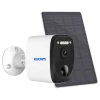 Câmera de Segurança IP Escam QF370 3MP Visão Noturna Cor WiFi Painel Solar Branco