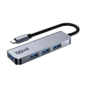 Hub TYPE-C 4 Portas 3x USB 3.0 Iggual