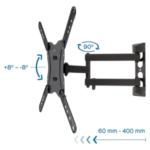 Suporte TV Unykach 17" até 55" Giratório